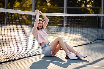 Girl In Tennis Court, girls, model, tennis HD wallpaper