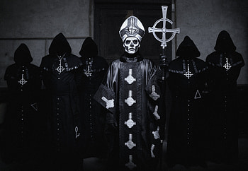 Ghost Band, Dark stage presence, Headbanging energy, Captivating performances HD wallpaper