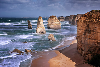 Stormy Twelve Apostles Canyon , canyon, nature HD wallpaper