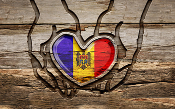 I love Moldova, , wooden carving hands, Day of Moldova, Flag of Moldova, creative, Moldova flag, Moldovan flag, Moldova flag in hand, Take care Moldova, wood carving, Europe, Moldova HD wallpaper