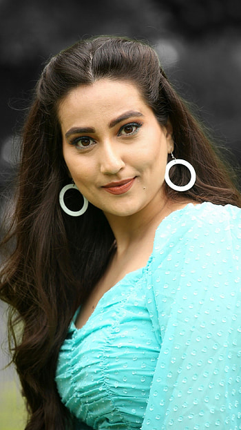 Manjusha, telugu actress, anchor HD phone wallpaper