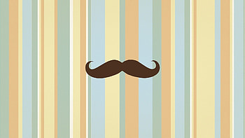 Galaxy Mustache, Cool vibes, Trendy design, Fashionable HD wallpaper