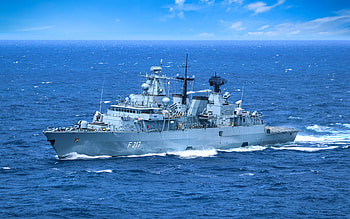 German frigate Bayern, F217, German Navy, Hamburg-class destroyer, German frigate, Bayern, German warships, Bayern F217 HD wallpaper
