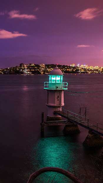 Lighthouse, 9p , Ocean view, Serene HD phone wallpaper