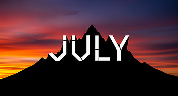 July Horizons: Stunning Sunset Peak, mountain, silhouette, sky, shadow HD wallpaper