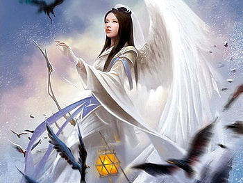 Angel, cg, 3d, fantasy, chinese artist, ancient times, girl HD wallpaper