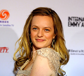 Elisabeth Moss, blonde, smile HD wallpaper