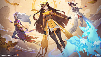 Kiriko Amaterasu Mythic Skin, Kiriko (Overwatch), video game, Overwatch 2 HD wallpaper
