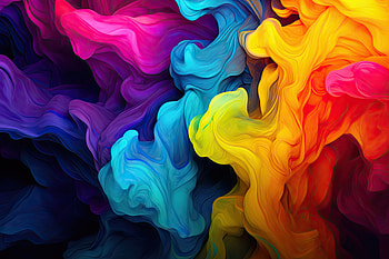 Abstract Pattern, glow, particle, neon, lines, rainbow, Abstract, pattern HD wallpaper