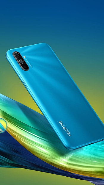 Realme, Blue, Screen Cover, android, mobile HD phone wallpaper