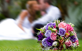 Bouquet Of Roses, bouquet, roses, married, man, flower, love, green, women HD wallpaper