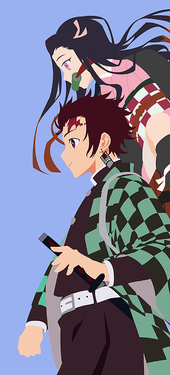 Nezuko, Tanjiro Kamado, Nezuko_kamado, Nezuko, Tanjiro_Kamado, Demon_slayer, anime HD phone wallpaper