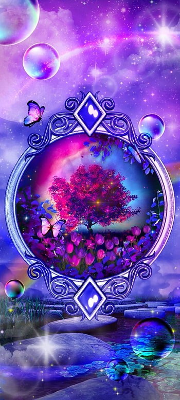 Fantasy Wonderland, beautiful, magenta, art, natural, Portal, luxury HD phone wallpaper