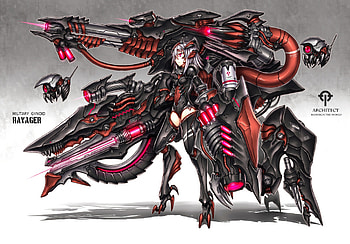 Ravager, mecha, weapon, Anime, armor HD wallpaper