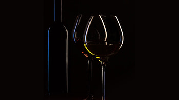 Black wine bottle, Dark background, Party vibes, Stylish HD wallpaper