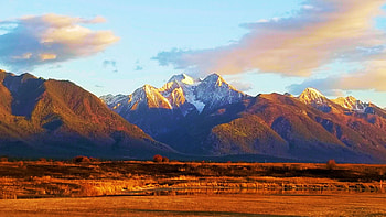 Mission Mountains, Montana, peaks, clouds, landscape, sky, usa HD wallpaper