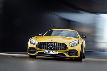 Mercedes Benz AMG GT 2018, mercedes-benz, cars, amg, 2018-cars, mercedes, yellow HD wallpaper
