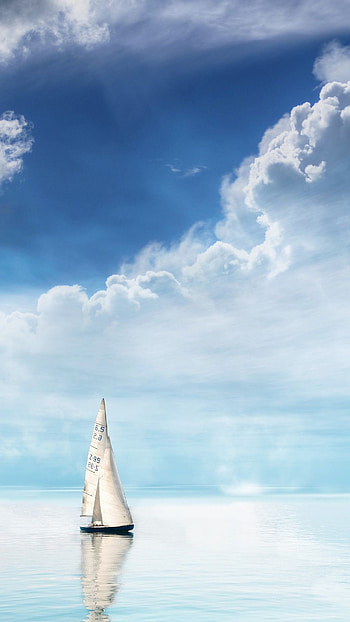 Sailboat , Android device, Nautical vibes, Aesthetically pleasing HD phone wallpaper