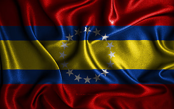 Loja flag, , silk wavy flags, ecuadorian provinces, Day of Loja, fabric flags, Flag of Loja, 3D art, Loja, Provinces of Ecuador, Loja 3D flag, Ecuador HD wallpaper