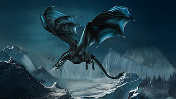 Ice Dragon , dragon, artist, artwork, digital-art, artstation HD wallpaper