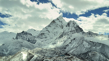 Nature, Sky, Mountains, Clouds, Shine, Light HD wallpaper