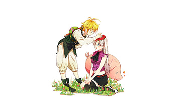 Meliodas, Nanatsu no Taizai, Anime boys, Simple background HD wallpaper
