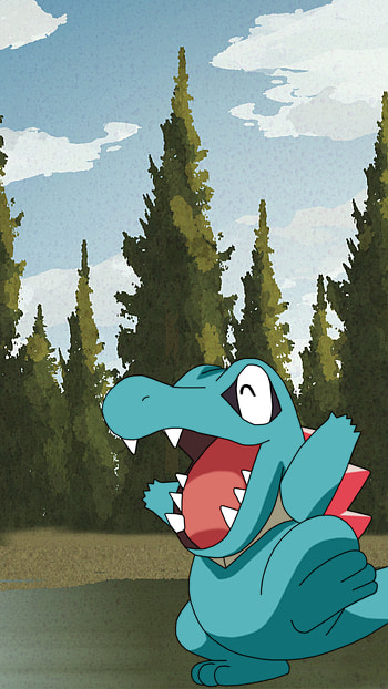 Totodile, Anime, Pokemon HD phone wallpaper