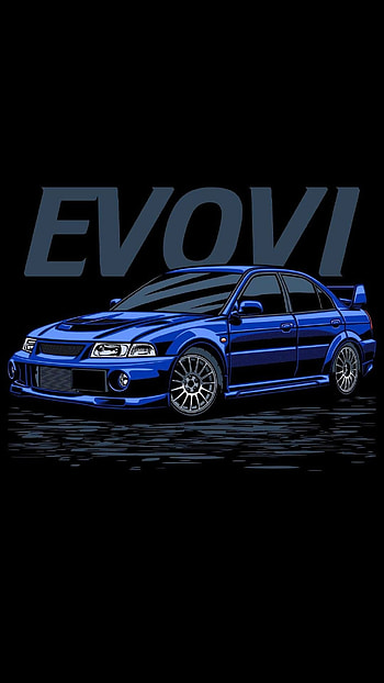 Mitsubishi Evo 6, Powerful speed machine, Sleek exterior design, High-performance automotive HD phone wallpaper