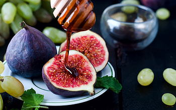 Figs, fruit, honey, food, fig HD wallpaper