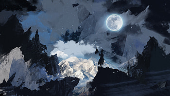 Knights by Shaan, Moon, Knight, ShaanMR HD wallpaper