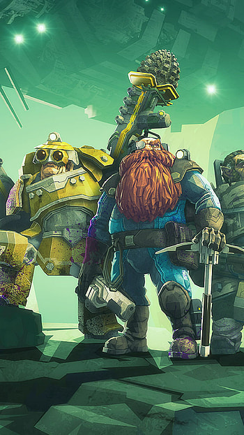 Deep Rock Galactic, , Mine exploration, Co-op adventure HD phone wallpaper
