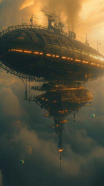 Steampunk Airship Fantasy , steampunk HD phone wallpaper