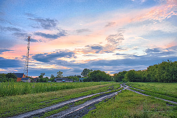 Serene Nature Landscape : Tranquil Countryside at Dusk, nature, landscape HD wallpaper