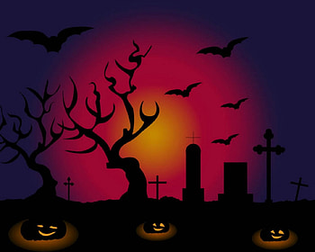 Halloween Night, night, moon, Halloween, pumpkin, tree HD wallpaper