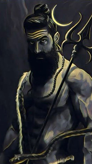 Mahakal Ke, Dark Theme, Painting HD phone wallpaper