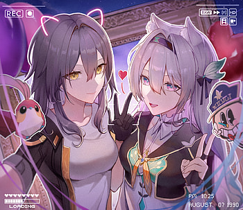 Firefly & Stelle | Honkai: Star Rail Duo Art, Firefly (Honkai: Star Rail), Honkai: Star Rail, Stelle (Honkai: Star Rail) HD wallpaper
