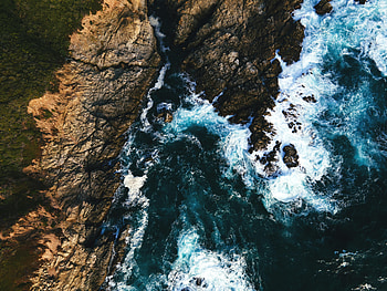 Nature, Sea, Waves, Rocks, Foam, Surf HD wallpaper
