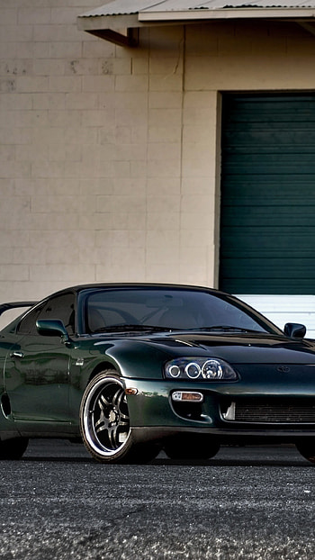Preview toyota, supra, green, front view HD phone wallpaper