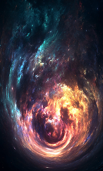 Abstract, Bright, Nebula, Cloud, Flaming, Swirling, Involute, Fiery HD phone wallpaper