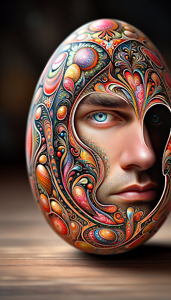 Psychedelic Art Face HD phone wallpaper