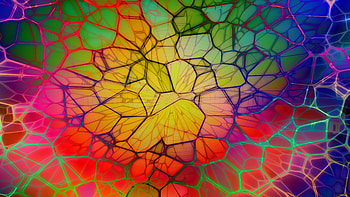 Artistic, colorful web, abstract HD wallpaper