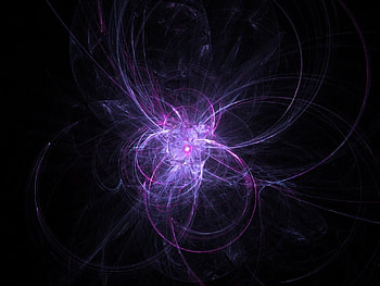 Inner Struggle, blue and purple, expanding, on black HD wallpaper