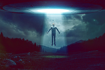 ufo alien taken man light sky stranger ufo an alien man light sky stranger HD wallpaper