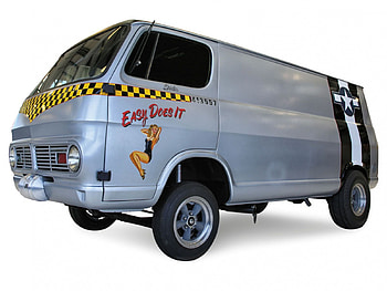 1968 Chevy Hot Rod Van, silver, bowtie, classic, gm HD wallpaper
