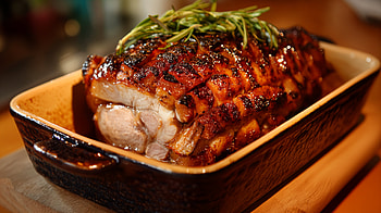 Honey-Glazed Roast Pork, Food, Meat HD wallpaper