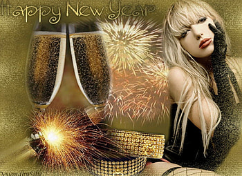 Happy New Year...2016, girl, greetings, collages, new year HD wallpaper