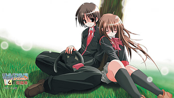lovers, couple, cute, long hair, love HD wallpaper