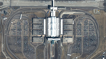 Denver International Airport, Eerie , Empty DIA parking lots HD wallpaper