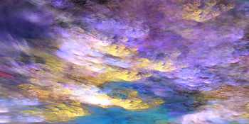 Clouds, colorful, purple yellow, art HD wallpaper