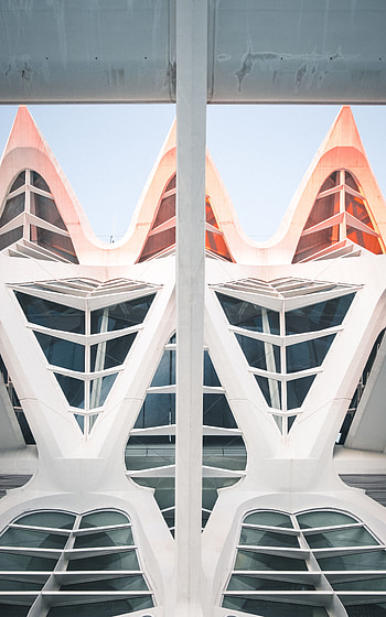 Architecture, Minimalism, Form, Construction, Design, Symmetry, Facade HD phone wallpaper